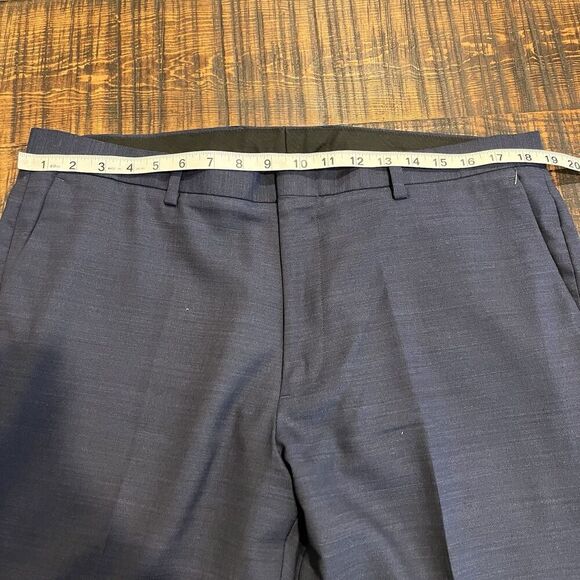 J Crew Ludlow Wool Dress Pants Mens 36x30 Blue  Slim Stretch Office Casual 212​​ - Picture 6 of 7